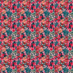 Red Flowers 2 Play Mat (square) by DinkovaArt