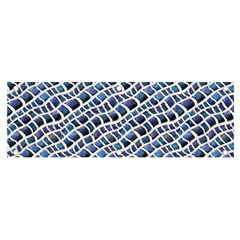 Blue Snake Banner And Sign 6  X 2  by DinkovaArt