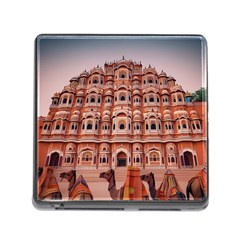 Rajasthan Hawa Mahal Memory Card Reader (square 5 Slot) by designsbymallika