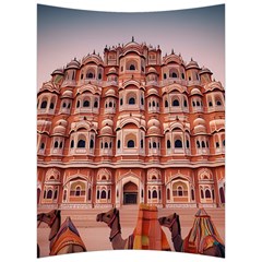 Rajasthan Hawa Mahal Back Support Cushion by designsbymallika