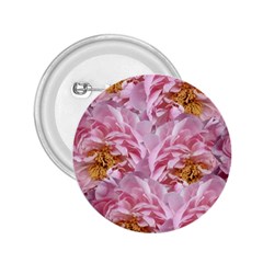 Peonies Nature Bloom Blossom Pink 2 25  Buttons by Tsamara