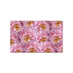 Peonies Nature Bloom Blossom Pink Sticker Rectangular (100 Pack) by Tsamara