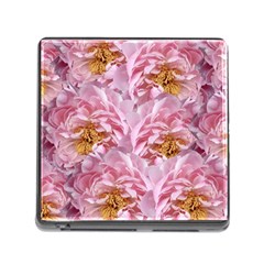 Peonies Nature Bloom Blossom Pink Memory Card Reader (square 5 Slot) by Tsamara