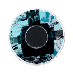 Fluid Turquoise On-the-go Memory Card Reader by DinkovaArt
