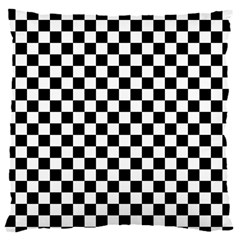 Pattern Checkered Squares Black White Pattern 16  Baby Flannel Cushion Case (two Sides) by Sabxi