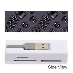Background Wallpaper Pattern Notes Memory Card Reader (stick) by Sabxi