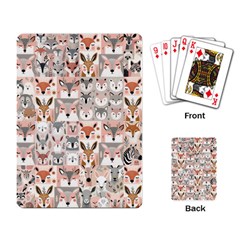 Mix Animal Faces Playing Cards Single Design (rectangle) by DinkovaArt