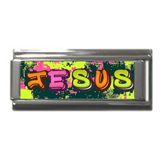 Neon Jesus 8375771 Superlink Italian Charm (9mm) by Jabberwonkers
