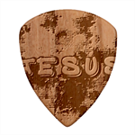 Neon Jesus 8375771 Guitar Shape Wood Guitar Pick Holder Case And Picks Set Pick