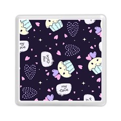 Cupcake Doodle Heart Love Memory Card Reader (square) by Posterlux
