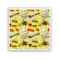 Cartoon Comics Pattern Memory Card Reader (square) by Posterlux