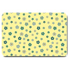 Flowers Bloom Blossom Petals Flora Large Doormat by Tsamara