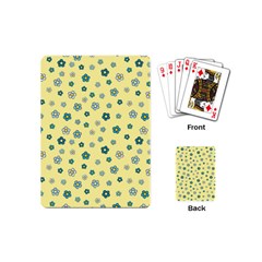 Flowers Bloom Blossom Petals Flora Playing Cards Single Design (mini) by Tsamara