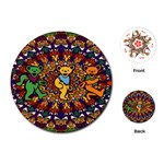 Grateful Dead Psychedelic Bears Playing Cards Single Design (Round) Front