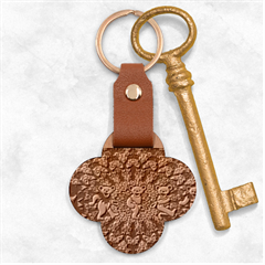 Grateful Dead Psychedelic Bears Engraved Wood Key Chain by Tsamara