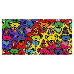 Grateful Dead Jam Bears Banner And Sign 4  X 2  by Tsamara