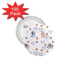 Bluey, Bluey Merch, Bluey Pattern, Bluey Bluey, Bingo, Bluey Design, Bluey Dog 1 75  Buttons (100 Pack)  by avitendut