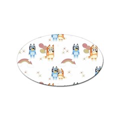 Bluey, Bluey Merch, Bluey Pattern, Bluey Bluey, Bingo, Bluey Design, Bluey Dog Sticker (oval) by avitendut
