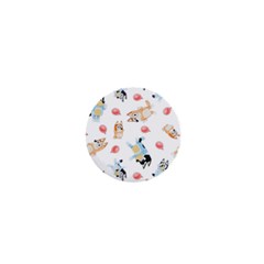 Bluey, Bluey Merch, Bluey Pattern, Bluey Bluey, Bingo, Bluey Design, Bluey Dog 1  Mini Buttons by avitendut