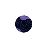 Abstract Topographic 1  Mini Buttons Front
