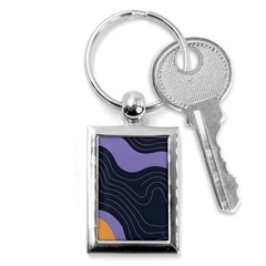Abstract Topographic Key Chain (rectangle) by Tsamara