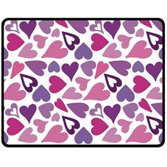 Heart Pattern Repetition Background 60  X 50  Fleece Blanket (medium) by Tsamara