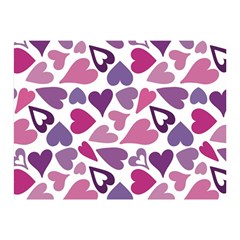 Heart Pattern Repetition Background 35  X 27  Two Sides Premium Plush Fleece Blanket (mini) by Tsamara