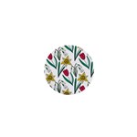 Flowers Bloom Pattern Spring 1  Mini Buttons Front