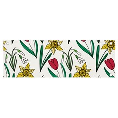 Flowers Bloom Pattern Spring Banner And Sign 6  X 2  by Tsamara