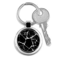 Dark Patch Art Crack Construction Key Chain (round) by Tsamara