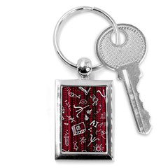 Abstract Pattern Background Key Chain (rectangle) by Tsamara
