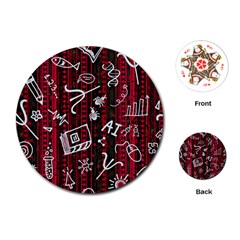 Abstract Pattern Background Playing Cards Single Design (round) by Tsamara