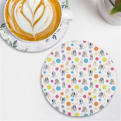 Bluey, Bluey Merch, Bluey Pattern, Bluey Bluey, Bingo, Bluey Design, Bluey Dog Uv Print Round Tile Coaster by avitendut