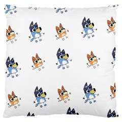 Bluey, Bluey Merch, Bluey Pattern, Bluey Bluey, Bingo, Bluey Design, Bluey Dog 16  Baby Flannel Cushion Case (two Sides) by avitendut