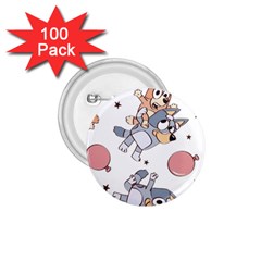 Bluey, Bluey Merch, Bluey Pattern, Bluey Bluey, Bingo, Bluey Design, Bluey Dog 1 75  Buttons (100 Pack)  by avitendut