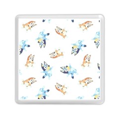 Bluey, Bluey Merch, Bluey Pattern, Bluey Bluey, Bingo, Bluey Design, Bluey Dog Memory Card Reader (square) by avitendut