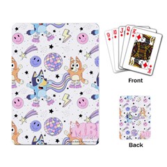 Bluey, Bluey Merch, Bluey Pattern, Bluey Bluey, Bingo, Bluey Design, Bluey Dog Playing Cards Single Design (rectangle) by avitendut