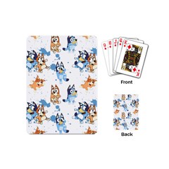Bluey, Bluey Merch, Bluey Pattern, Bluey Bluey, Bingo, Bluey Design, Bluey Dog Playing Cards Single Design (mini) by avitendut