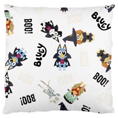 Bluey, Bluey Merch, Bluey Pattern, Bluey Bluey, Bingo, Bluey Design, Bluey Dog Large Cushion Case (one Side) by avitendut