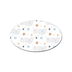 Bluey, Bluey Merch, Bluey Pattern, Bluey Bluey, Bingo, Bluey Design, Bluey Dog Sticker (oval) by avitendut