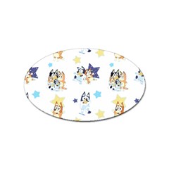 Bluey, Bluey Merch, Bluey Pattern, Bluey Bluey, Bingo, Bluey Design, Bluey Dog Sticker (oval) by avitendut