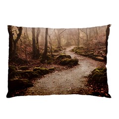 Path Trees Forest Fantasy Pillow Case by Anend