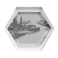 Path Trees Forest Fantasy Hexagon Wood Jewelry Box by Anend