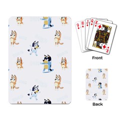 Bluey, Bluey Merch, Bluey Pattern, Bluey Bluey, Bingo, Bluey Design, Bluey Dog Playing Cards Single Design (rectangle) by avitendut