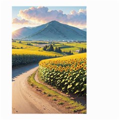 Sunflowers Flowers Nature Small Garden Flag (two Sides) by Anend