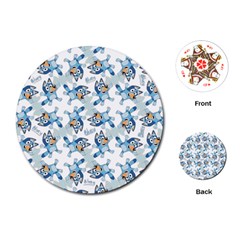 Bluey, Bluey Merch, Bluey Pattern, Bluey Bluey, Bingo, Bluey Design, Bluey Dog Playing Cards Single Design (round) by avitendut