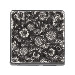 Mid Century Retro Floral 1970s 1960s Pattern 71 Memory Card Reader (Square 5 Slot) Front