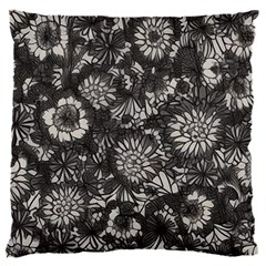 Mid Century Retro Floral 1970s 1960s Pattern 71 16  Baby Flannel Cushion Case (two Sides) by violetheavensky