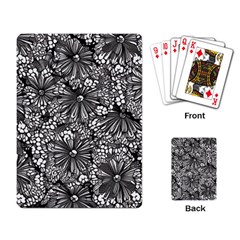 Mid Century Retro Floral 1970s 1960s Pattern 73 Playing Cards Single Design (rectangle) by violetheavensky