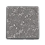 Mid Century Retro Floral 1970s 1960s Pattern 85 Memory Card Reader (Square 5 Slot) Front